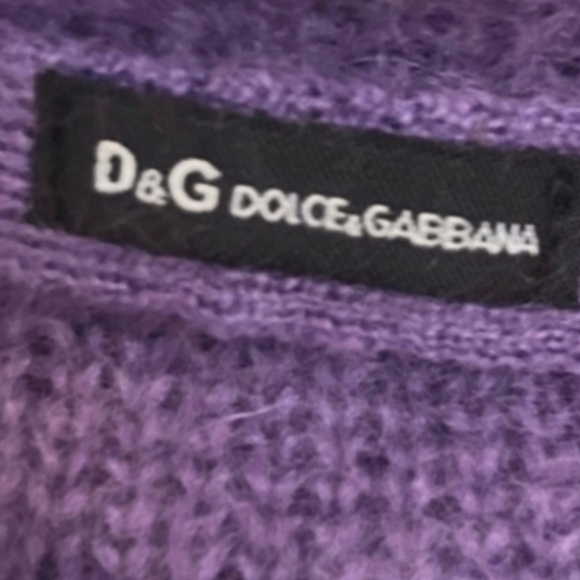 Dolce & Gabbana Purple Angora Turtleneck Sweater - Picture 4 of 14